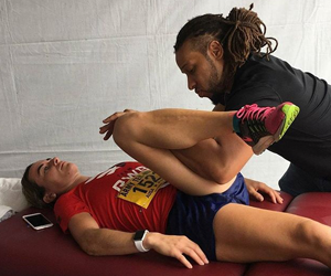 Donnell Massaging an Athlete